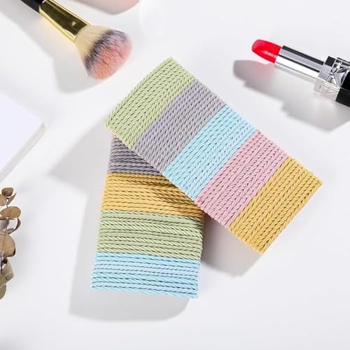 fashion mania Women Elastic Hair Tie, Simplicity Thread Ponytail Holders Hair Bands For Girls, 5 Colors No Damage Hair Accessories For Thin and Thick Hair/Pony Tails - Image 5